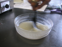 image of stirring mixture in bowl