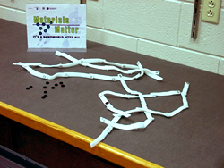 Build your own polymers Photograph of samples of polyers