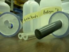 Antibodies help in preventing illness Sample of squeezable bottles