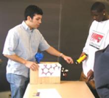 Molecular Switch Person standing near a table